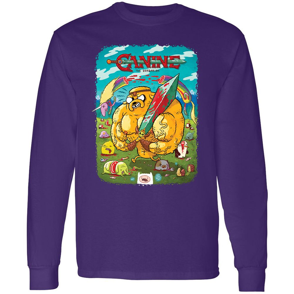 Long Sleeve T-Shirt - JU34GMNQ - Purple - 13