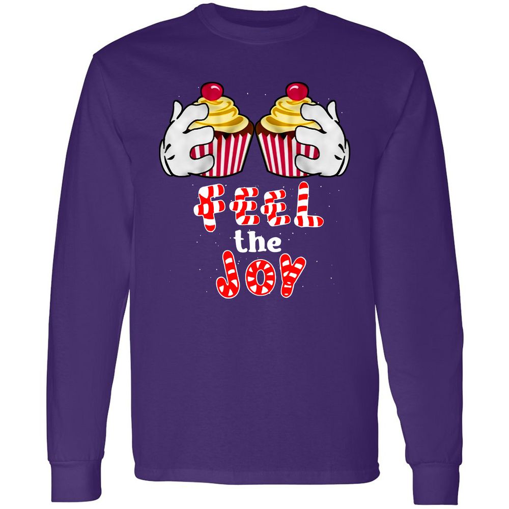 Long Sleeve T-Shirt - QG76XNEP - Purple - 13