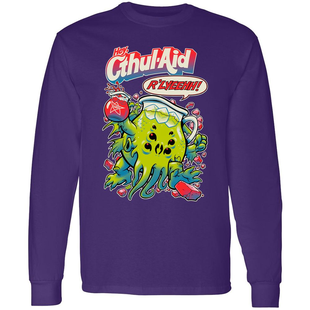 Long Sleeve T-Shirt - U75DYL9L - Purple - 13