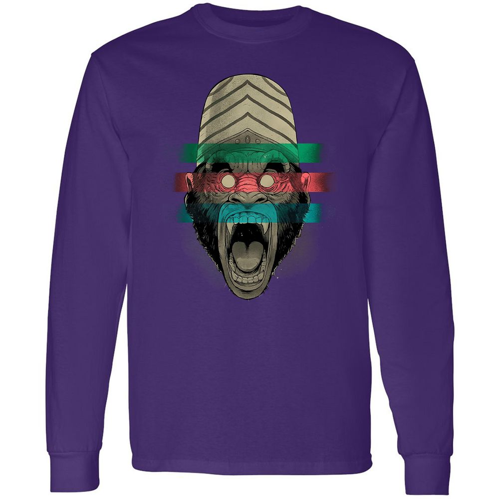 Long Sleeve T-Shirt - YMU5V3GW - Purple - 13