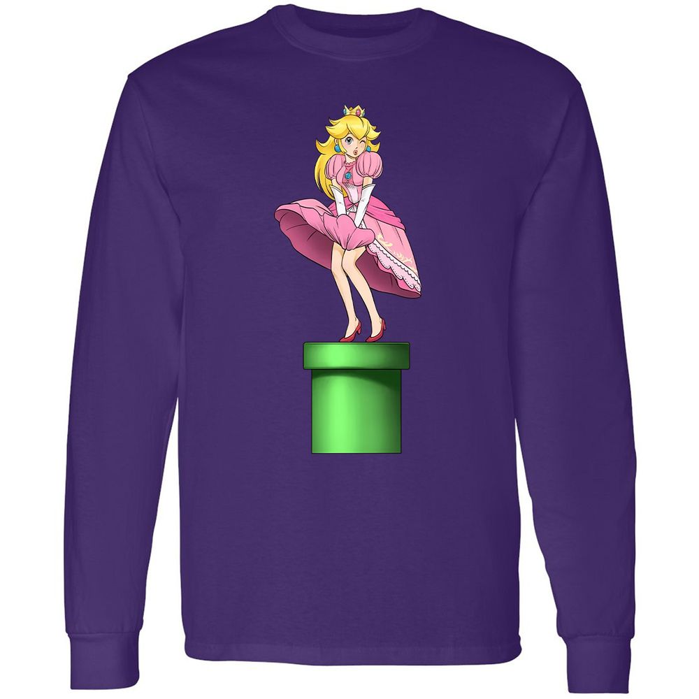 Long Sleeve T-Shirt - 2B43CEQT - Purple - 13
