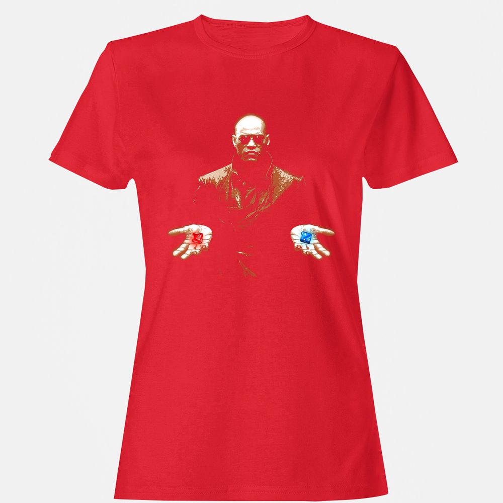 Women's T-Shirt - LK2V96YH - Red - 13