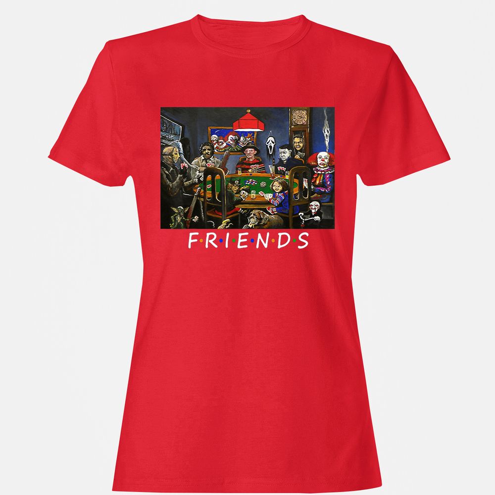 Women's T-Shirt - H3FGVKXG - Red - 13
