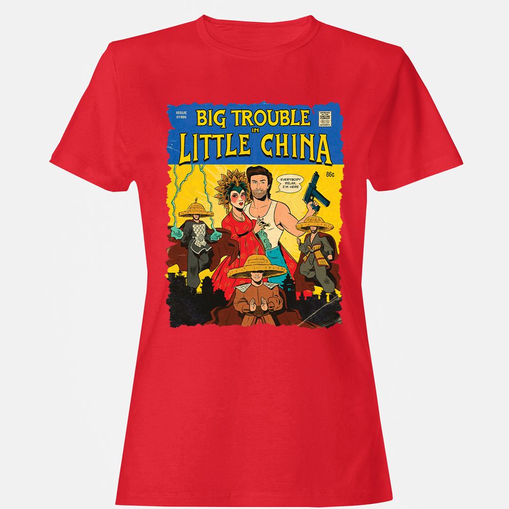 Women's T-Shirt - HUZ89R6X - Red - 13