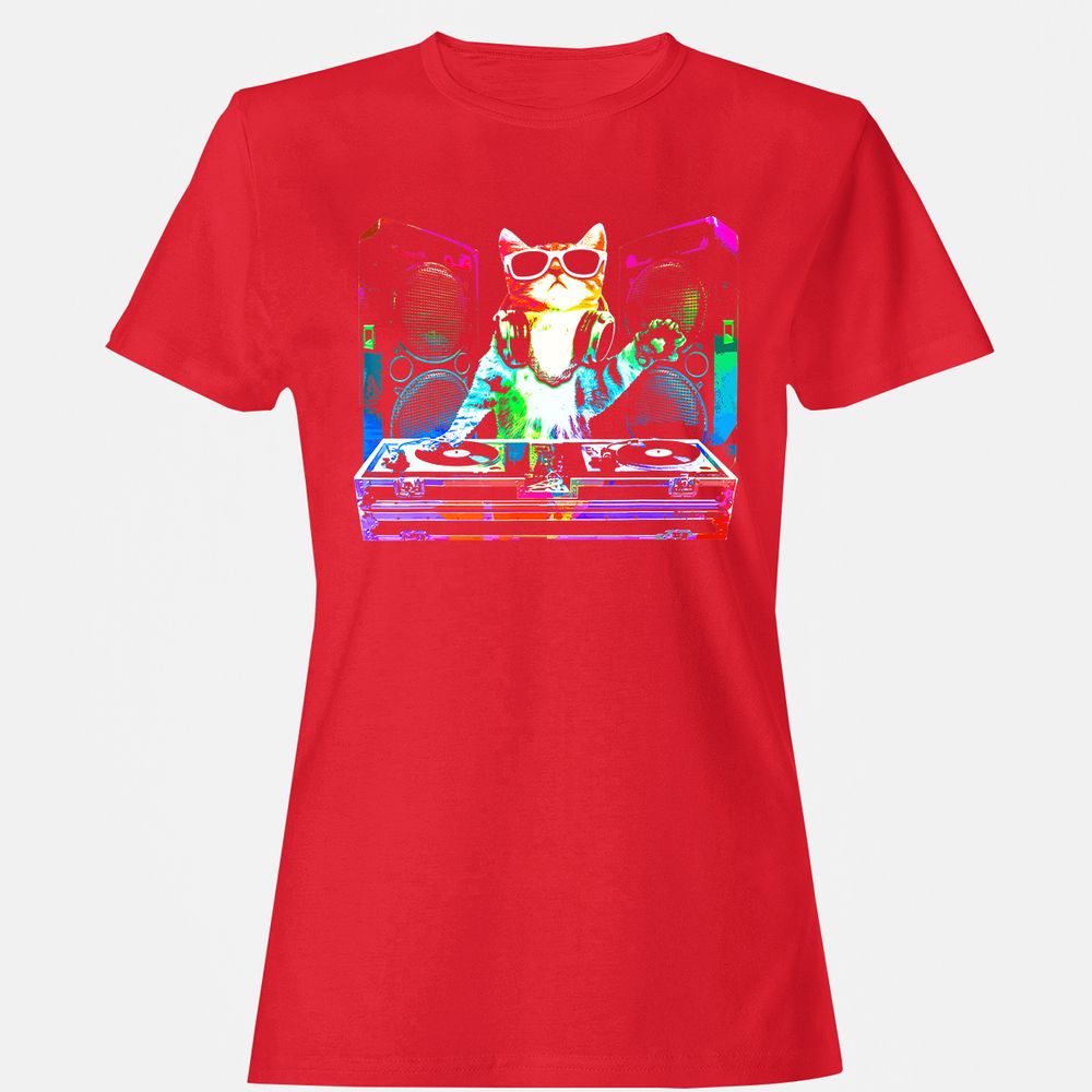 Women's T-Shirt - YDFGRTMQ - Red - 13