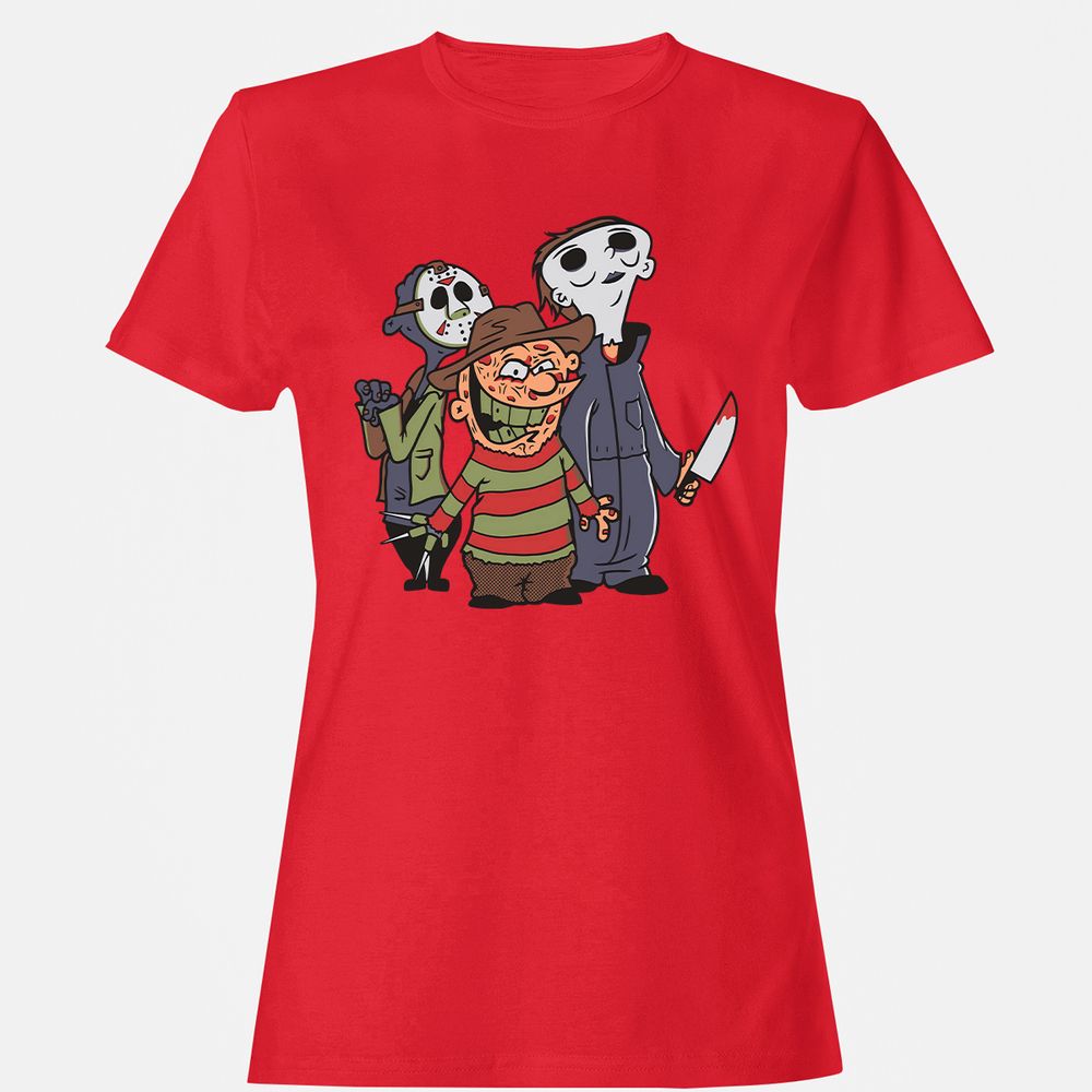 Women's T-Shirt - SL797E1Q - Red - 13