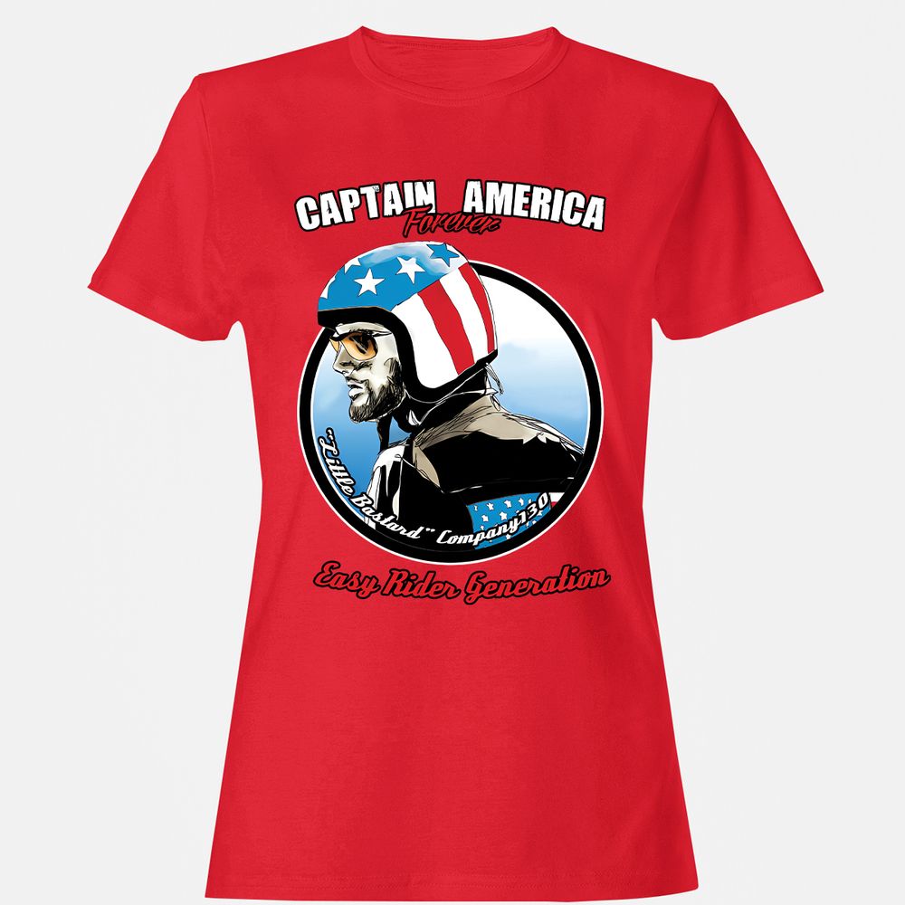 Women's T-Shirt - Q1HSZAEE - Red - 13