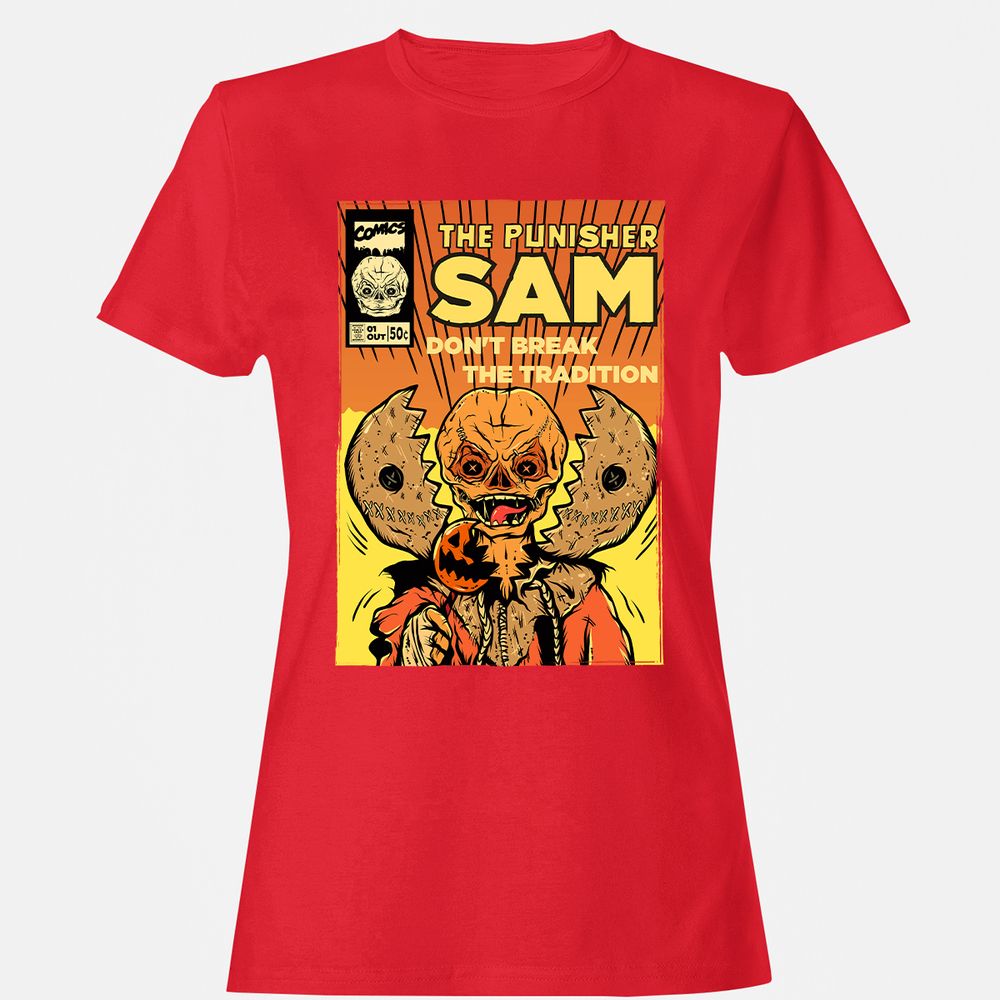 Women's T-Shirt - 3MMDE7KZ - Red - 13