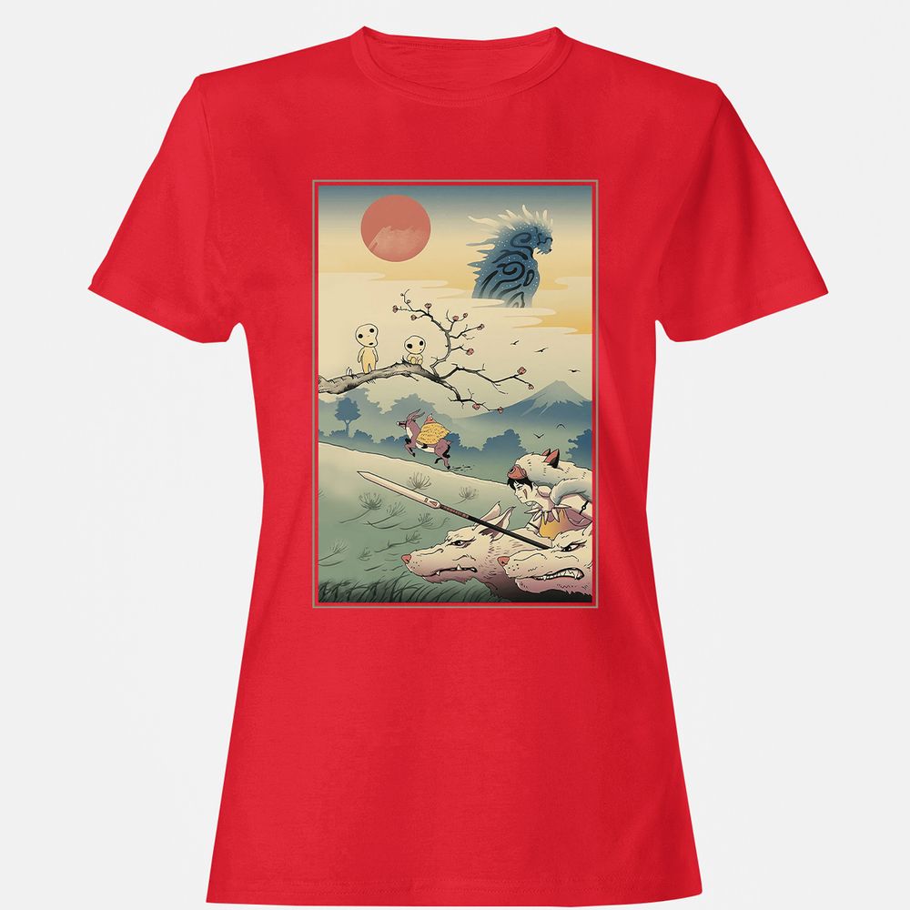 Women's T-Shirt - GEAAQ97V - Red - 13