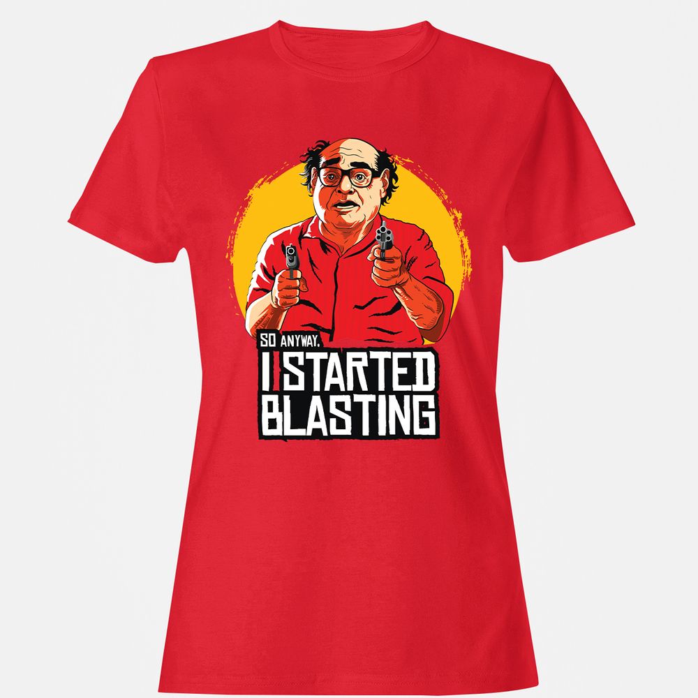 Women's T-Shirt - TSWDSLF4 - Red - 13
