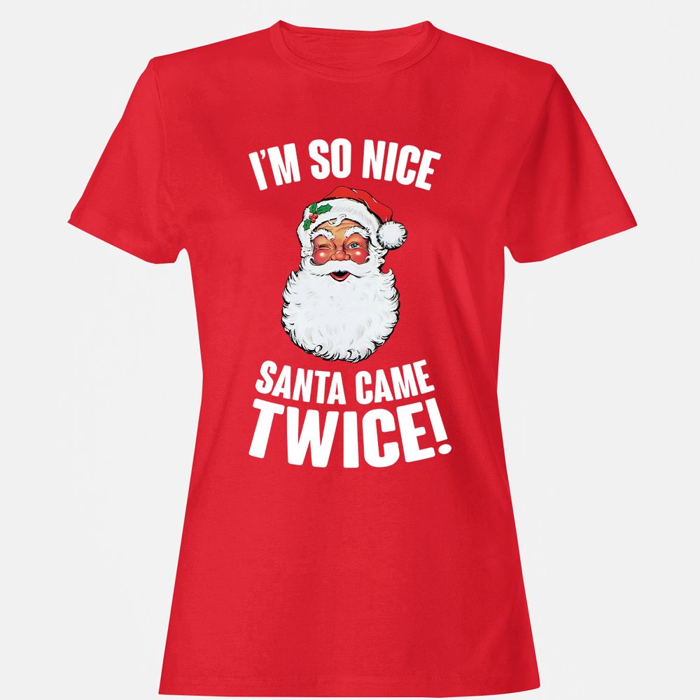 I'm So Nice Santa Came Twice! - Red - 13