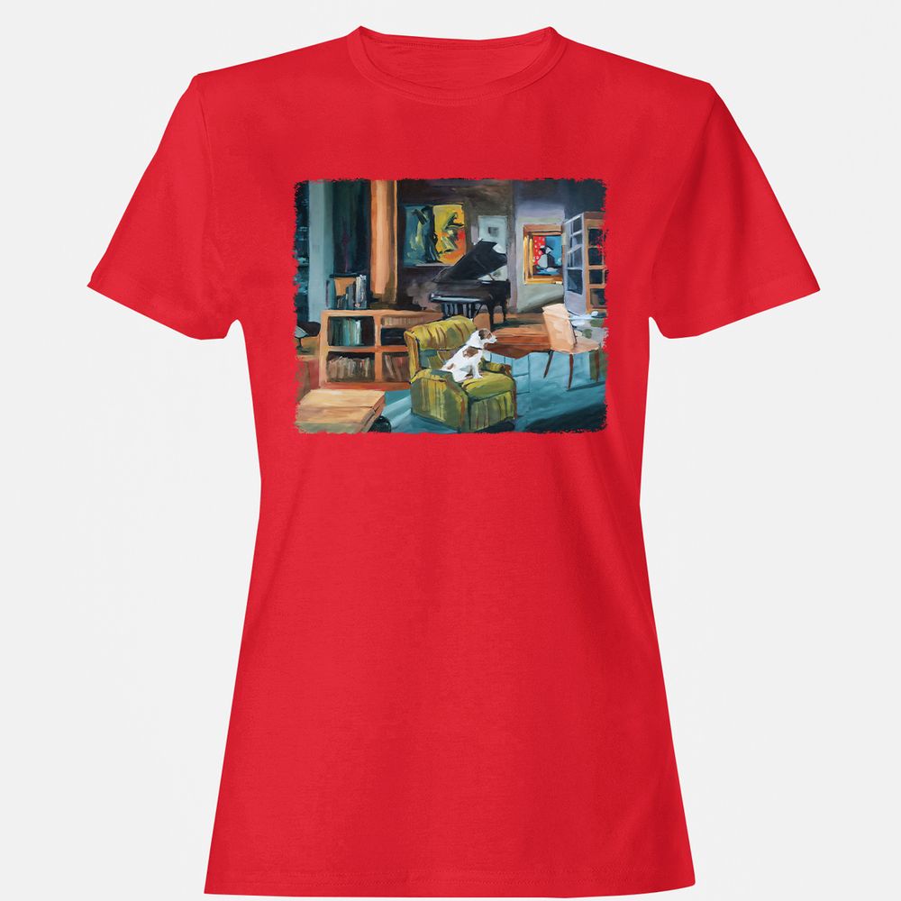 Women's T-Shirt - CZ36MY9Y - Red - 13