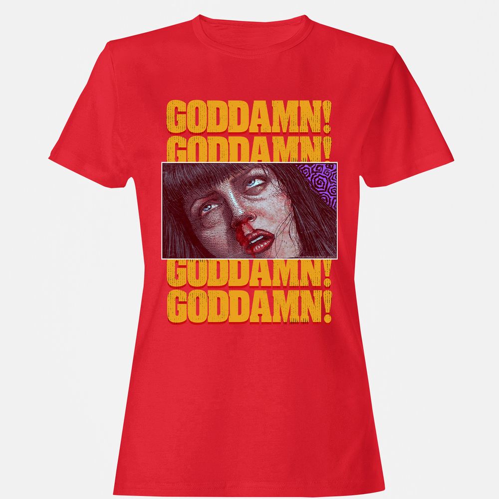 Women's T-Shirt - JHBD9G7J - Red - 13