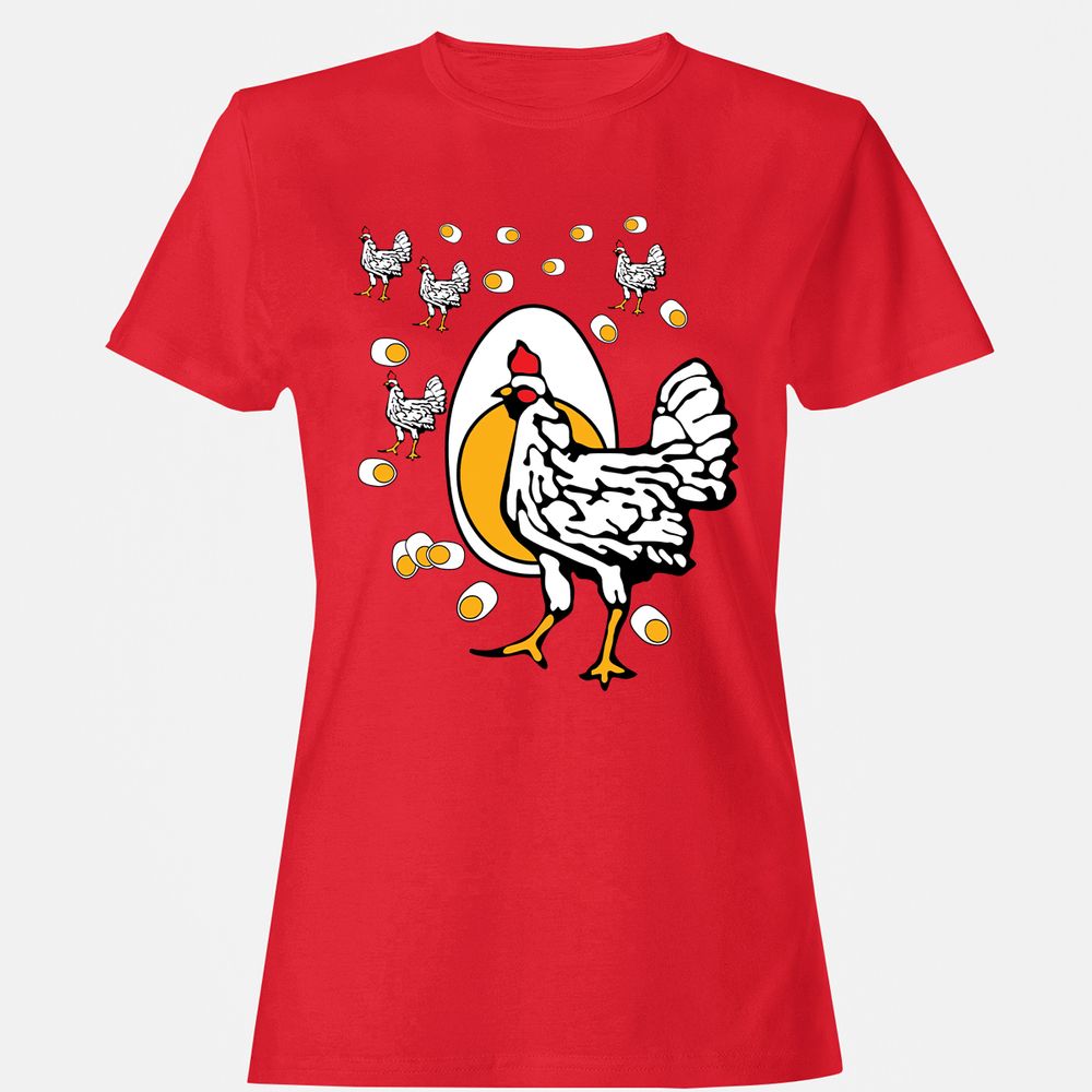 Women's T-Shirt - G9RF6LH1 - Red - 13