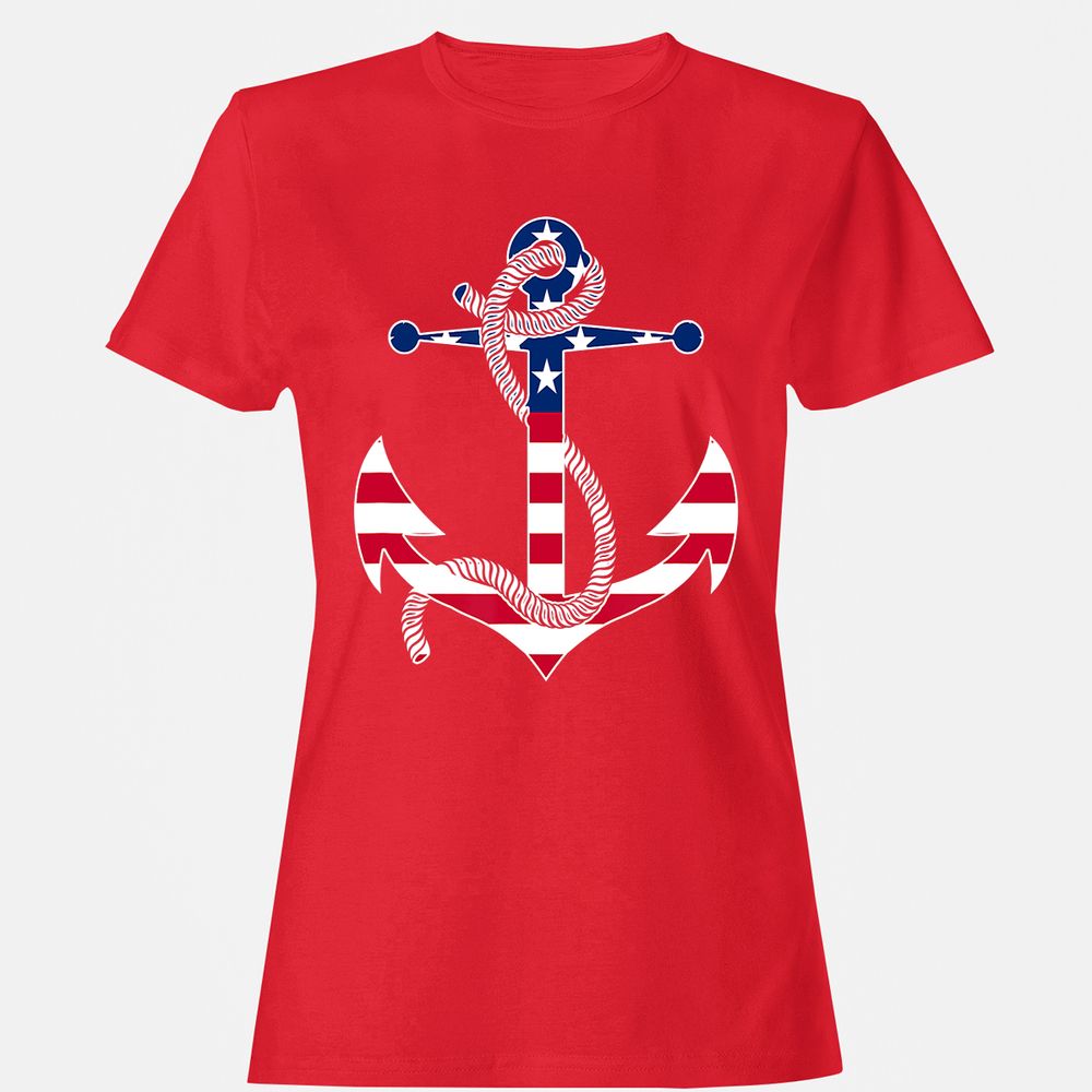 Women's T-Shirt - RRE6YGUL - Red - 13