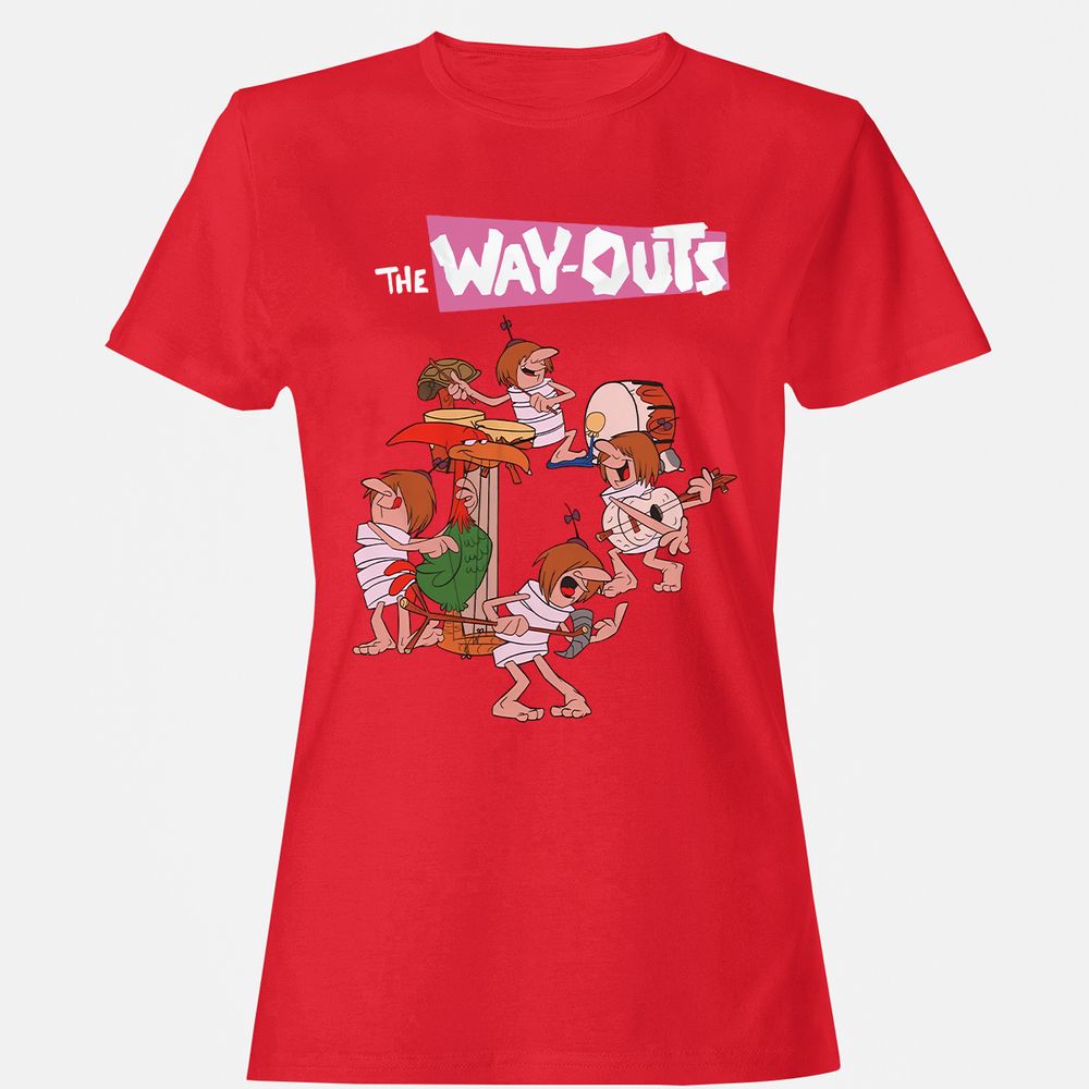 Women's T-Shirt - Q8K5UJPL - Red - 13