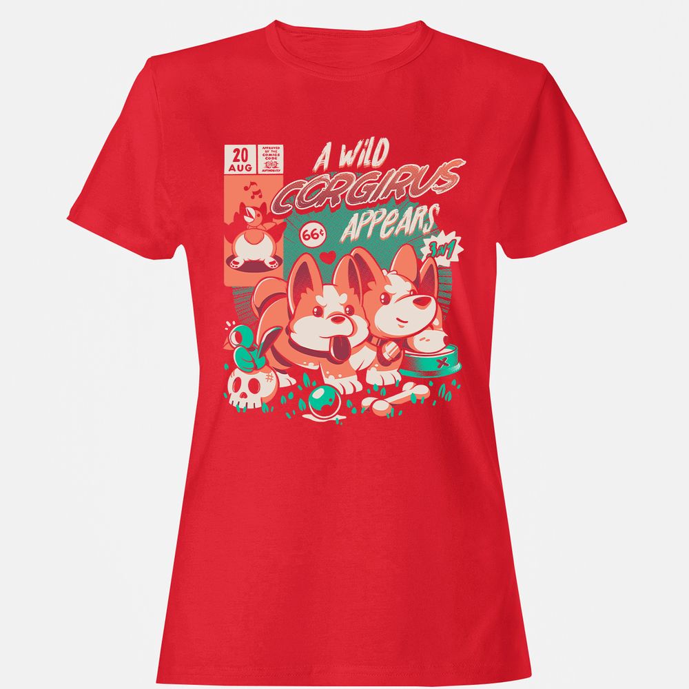 Women's T-Shirt - 3BSRU41K - Red - 13