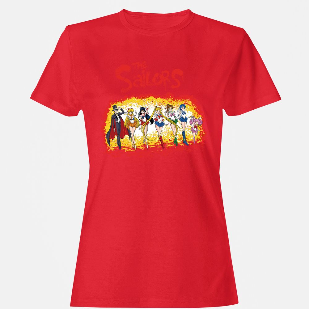 Women's T-Shirt - UZ6FSLE8 - Red - 13
