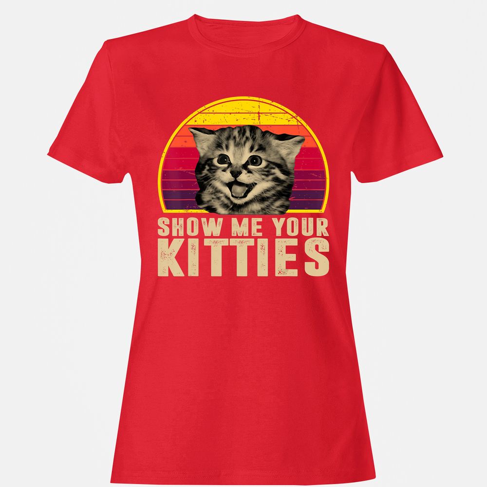 Women's T-Shirt - QCC5HCFR - Red - 13