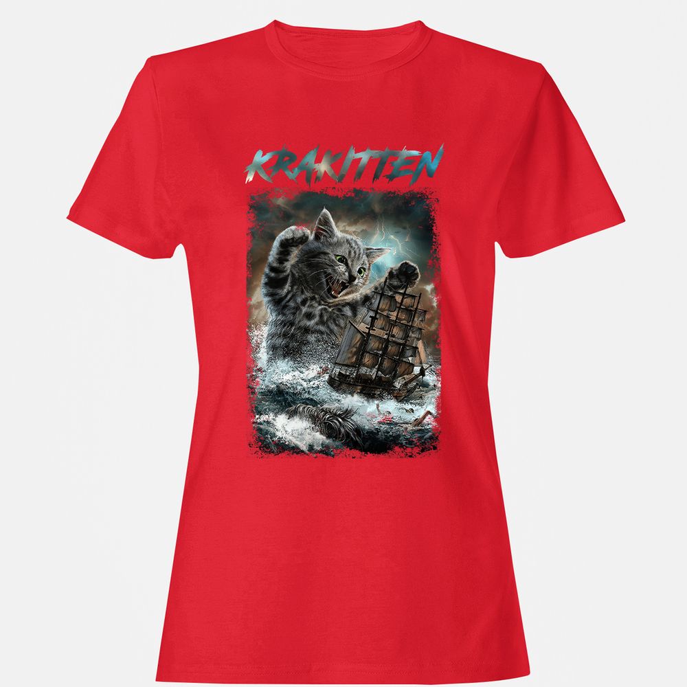 Women's T-Shirt - 9NCD9F6A - Red - 13