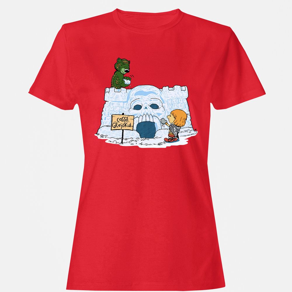 Women's T-Shirt - 7D57UX8Y - Red - 13