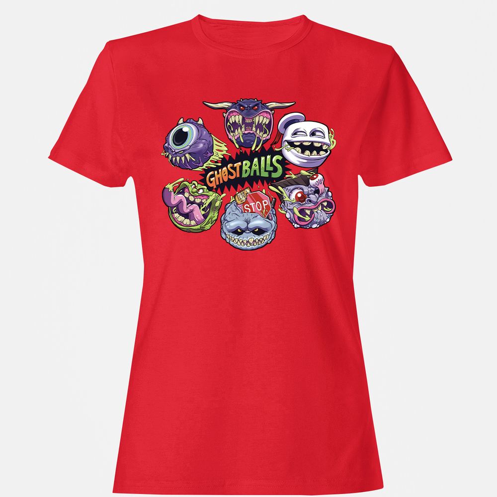 Women's T-Shirt - KDZ9XH1C - Red - 13