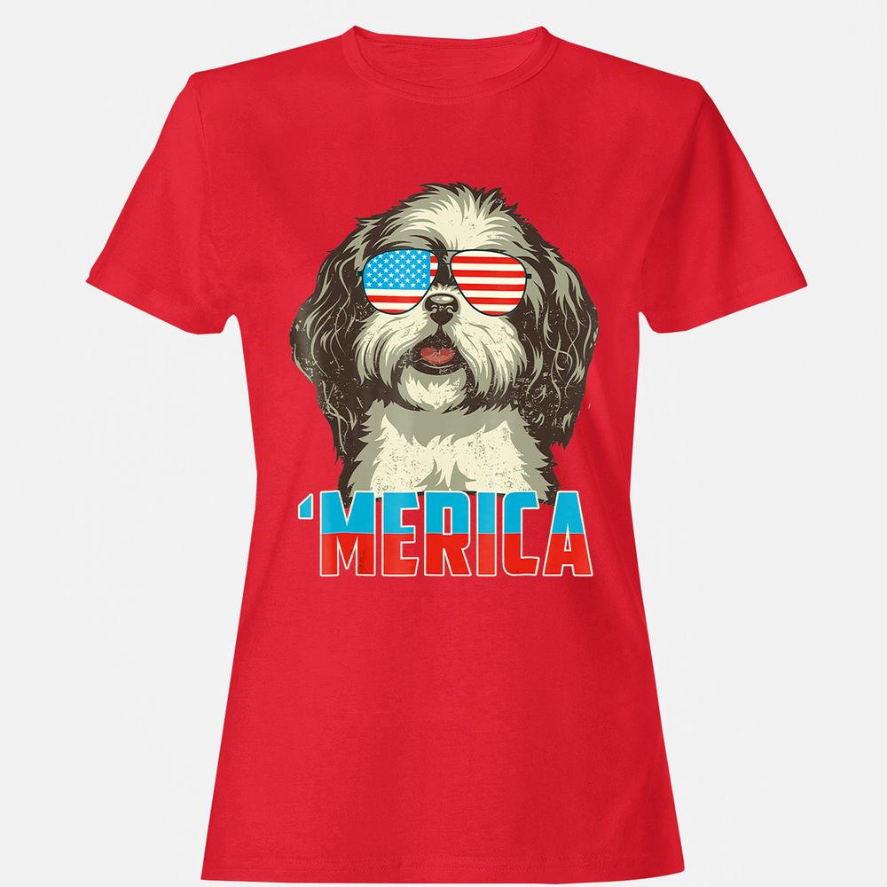 Women's T-Shirt - 2J2D7PJC - Red - 13