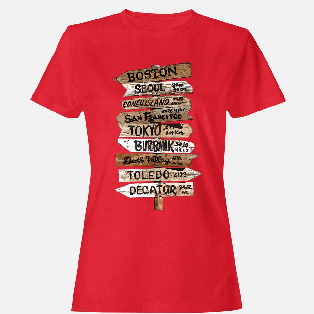 Women's T-Shirt - VGWEPE44 - Red - 13