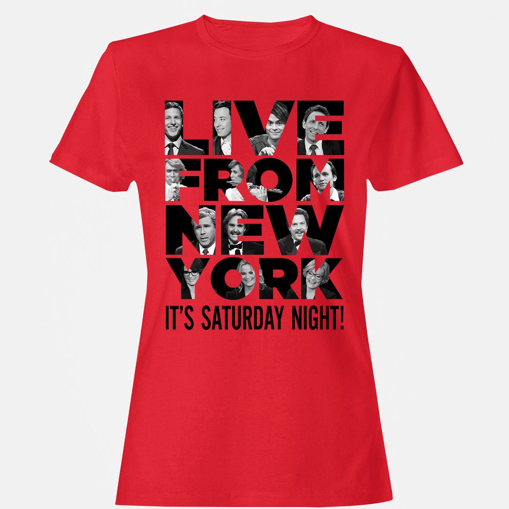 Women's T-Shirt - M8BLZQ5Q - Red - 13