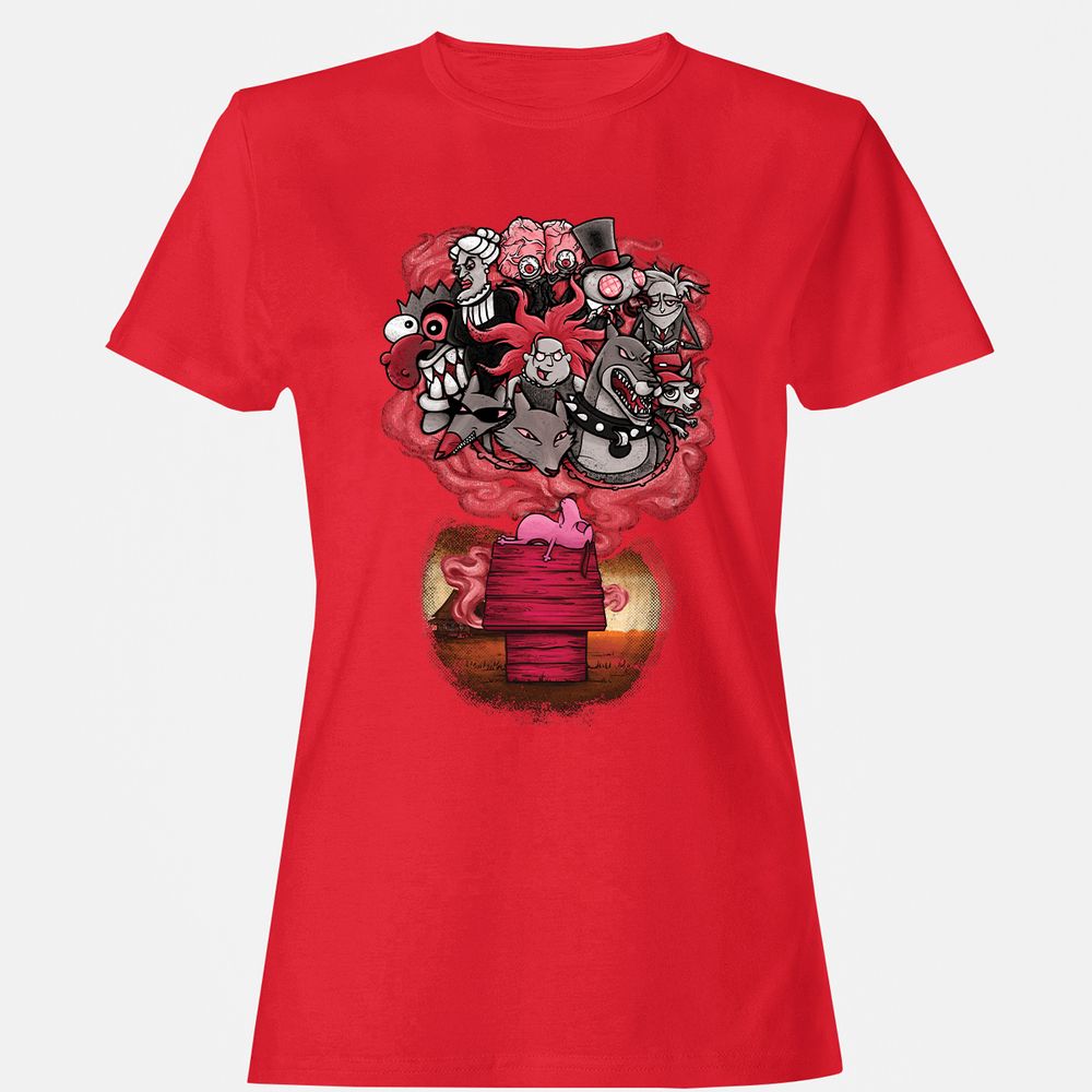 Women's T-Shirt - YQCTWS2W - Red - 13