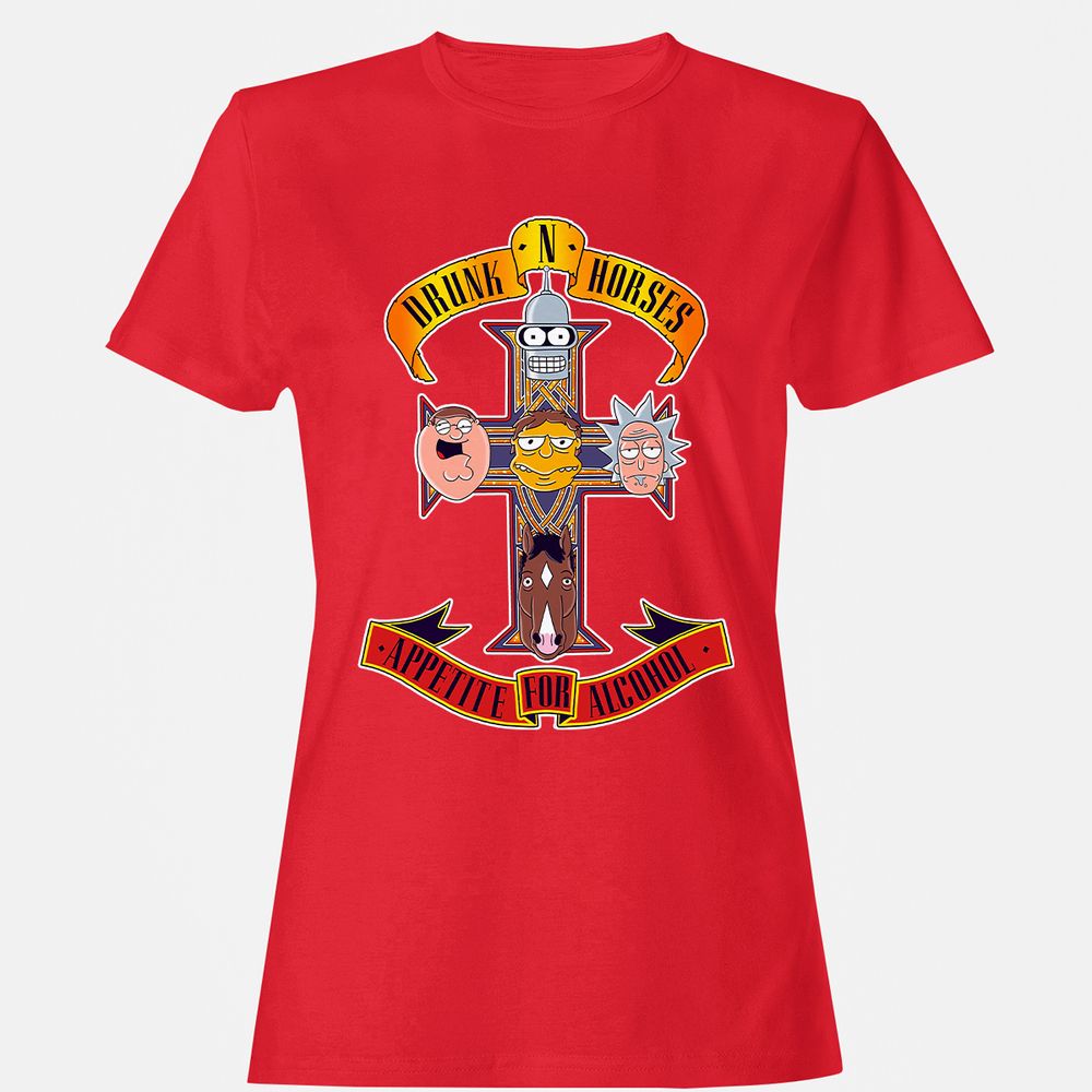 Women's T-Shirt - SHV1YSTU - Red - 13