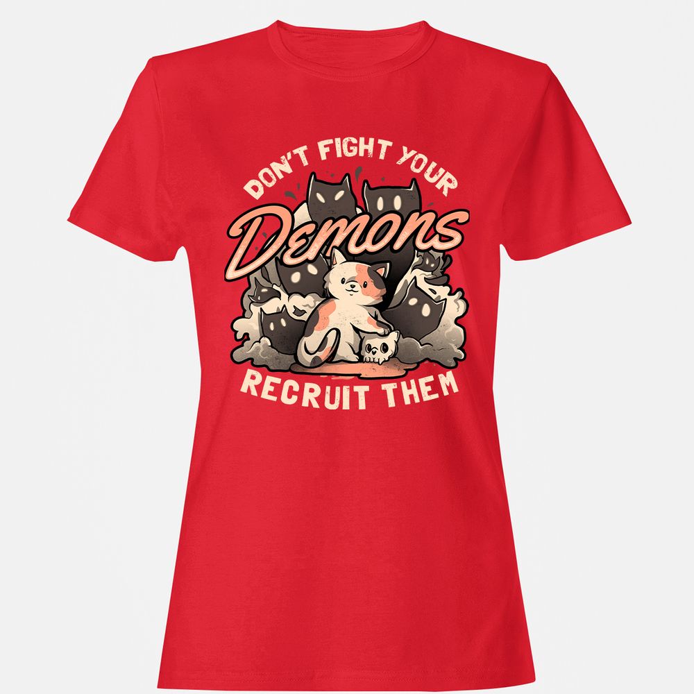 Women's T-Shirt - A4YQWAFN - Red - 13