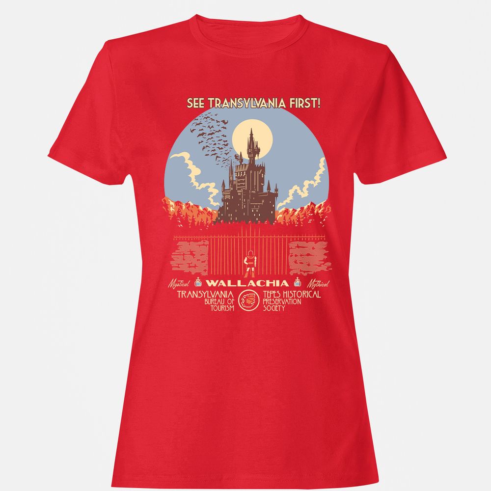 Women's T-Shirt - 8DZ25TYT - Red - 13