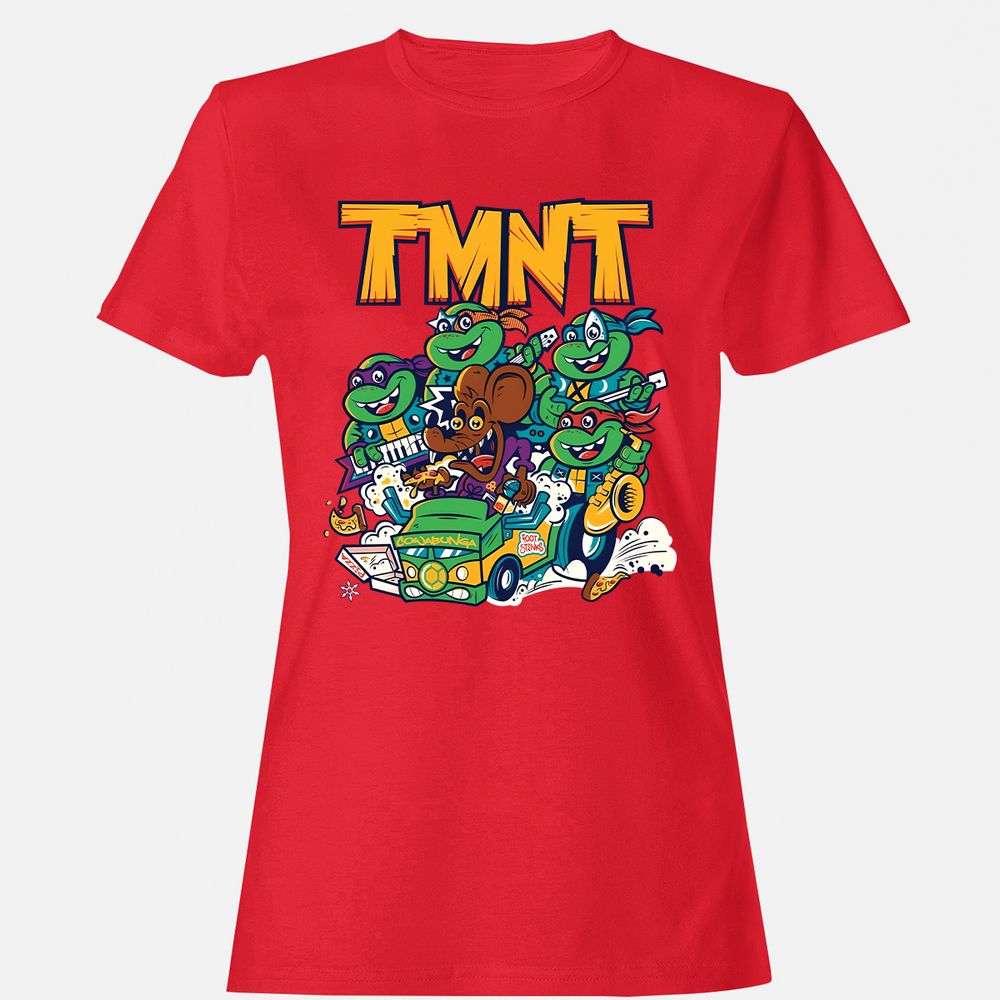 Women's T-Shirt - CDHT4JYP - Red - 13