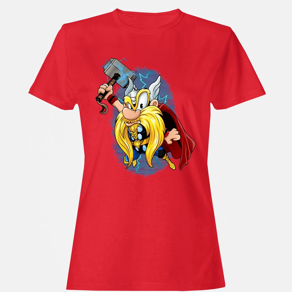 Women's T-Shirt - DB9JWXG6 - Red - 13