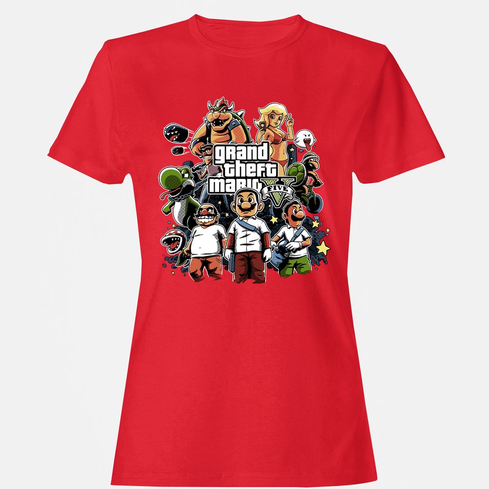 Women's T-Shirt - 456CRG4P - Red - 13