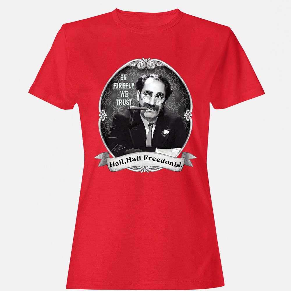 Women's T-Shirt - XEMV53HJ - Red - 13
