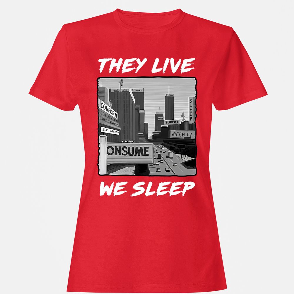 Women's T-Shirt - CR95SDLK - Red - 13