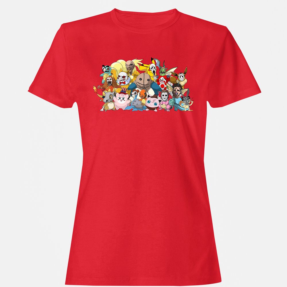 Women's T-Shirt - BE916ESK - Red - 13