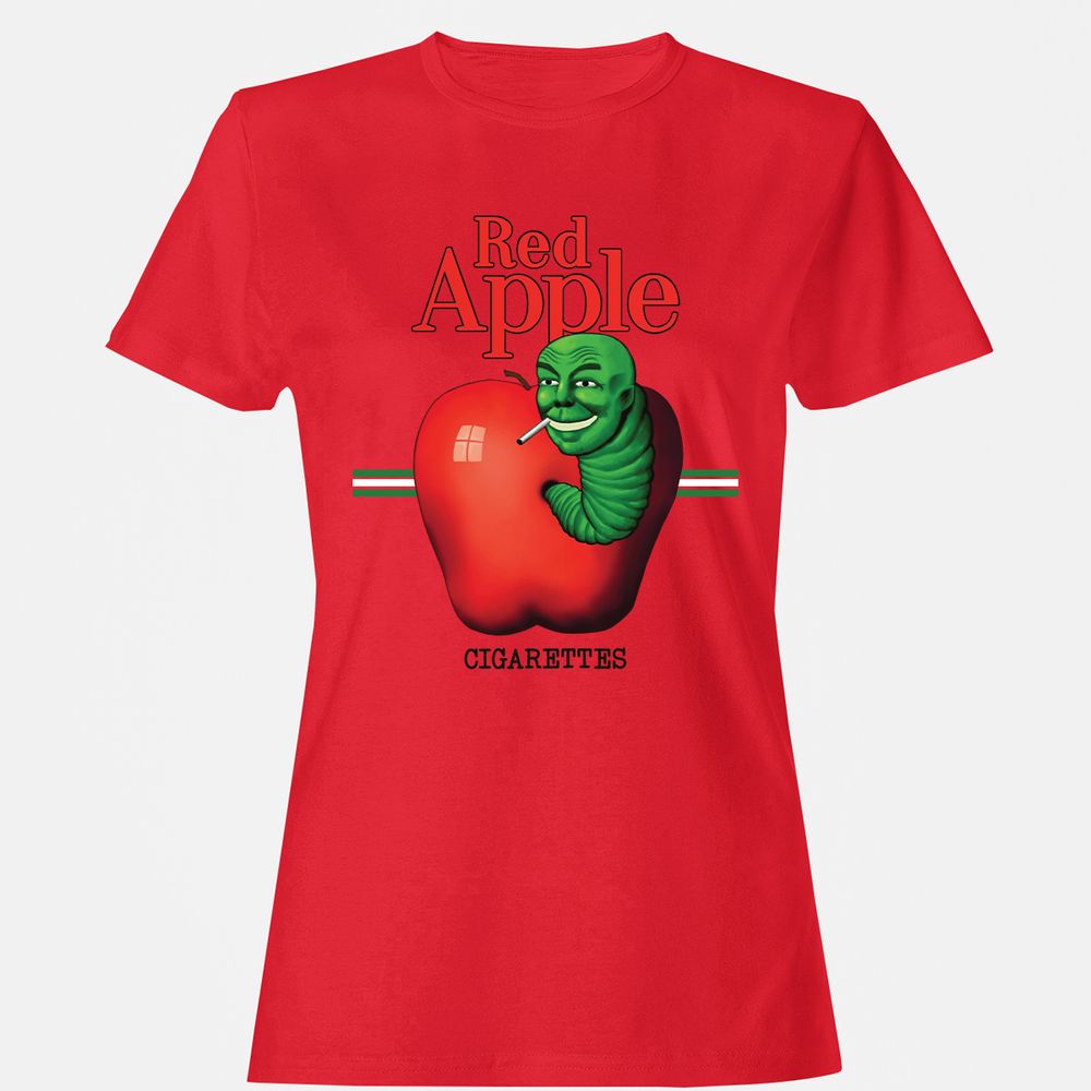 Women's T-Shirt - E77KJ6VR - Red - 13