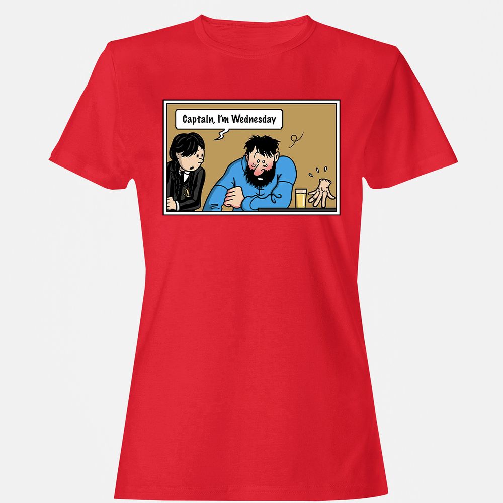 Women's T-Shirt - EQNFK7Y6 - Red - 13