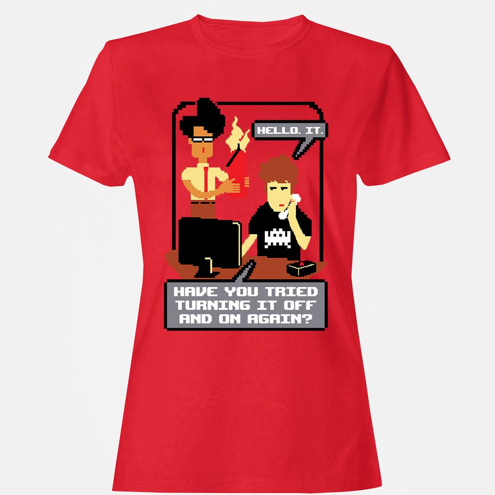 Women's T-Shirt - H9ZNEF2Z - Red - 13