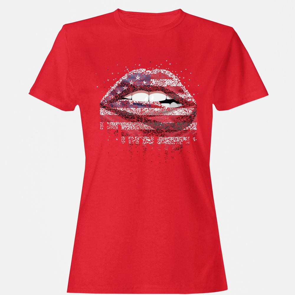 Women's T-Shirt - Y9HYQBZR - Red - 13