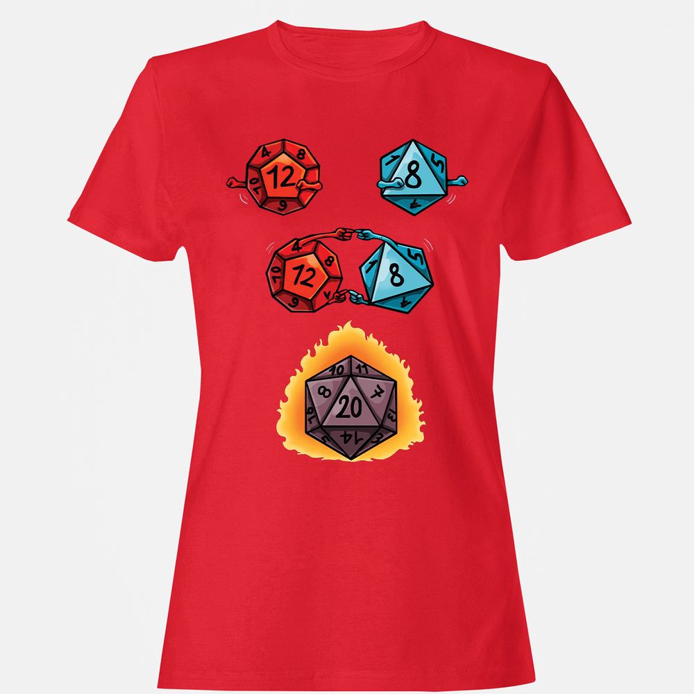 Women's T-Shirt - BS7XQ86N - Red - 13