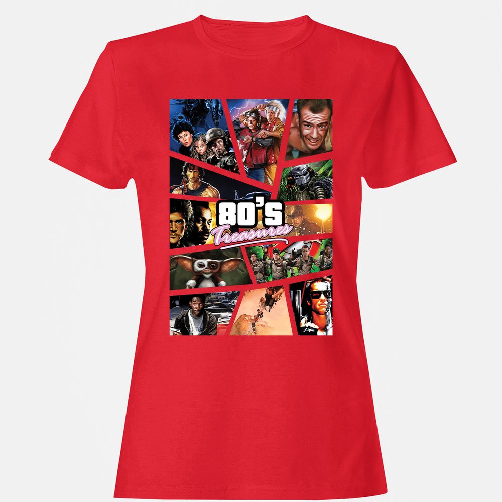 Women's T-Shirt - KF1795NL - Red - 13