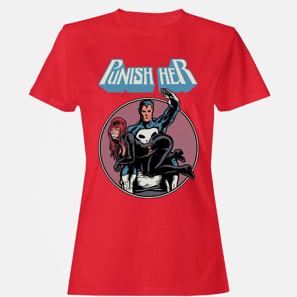 Women's T-Shirt - R41KSNJQ - Red - 13