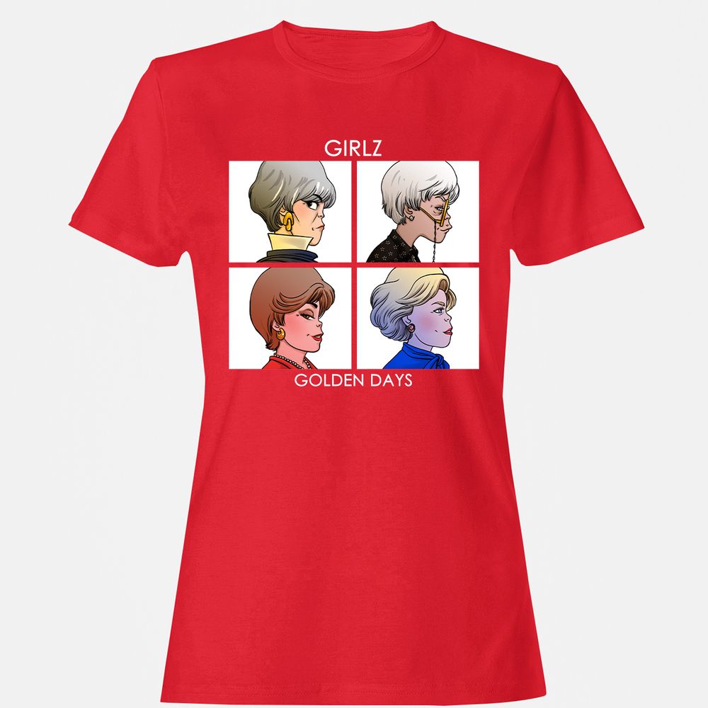 Women's T-Shirt - HWM4QQZY - Red - 13
