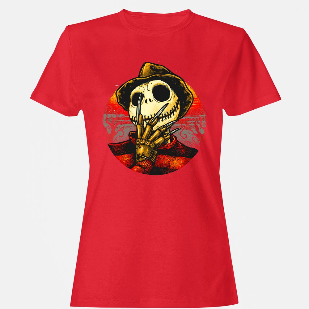 Women's T-Shirt - ELXVZQDB - Red - 13