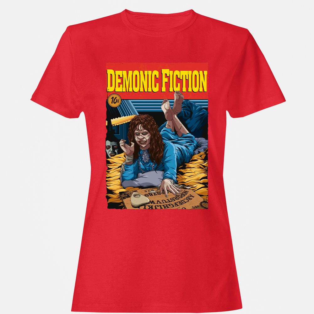 Women's T-Shirt - Q9YYLHJE - Red - 13