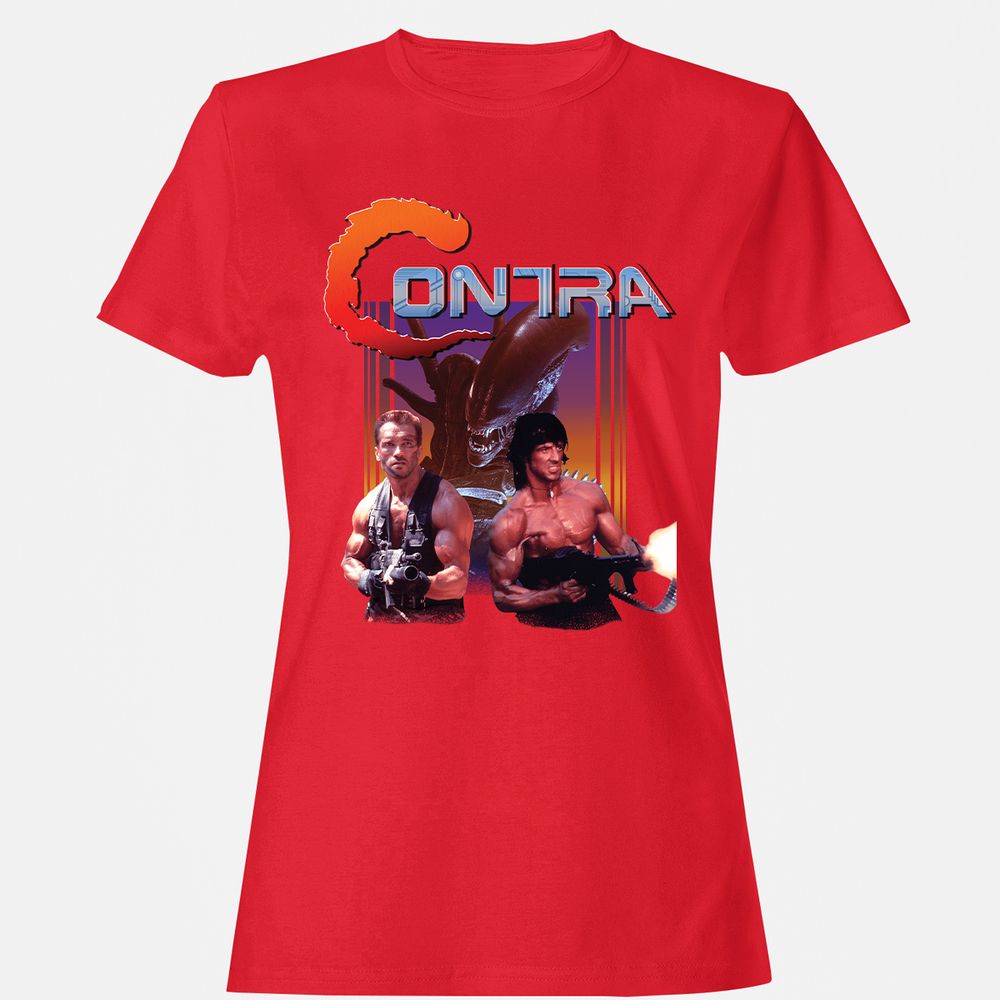 Women's T-Shirt - XPJLZ5FA - Red - 13